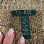 Ralph Lauren Lauren  Metallic Cable Knit sweater‎ size M Photo 1