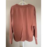 Nike  Blush Orange Cardigan Button Snap Sweater Athleisure Varsity Academia - 1X Photo 3