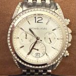 Michael Kors  MK5834 Pressley Chrono Bling Silvertone Stainless Steel 39mm Watch Photo 2