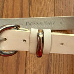 Donna Karan  White Genuine Leather Belt Photo 0