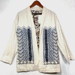 Soft Surroundings NWT S Embroidered Linen Minali Jacket Cardigan Boho Lagenlook Photo 1