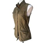 Lucky Brand Loden Green Military Utility Style Vest Sleeveless, Sz XS Photo 4