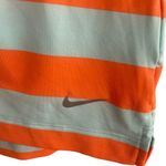Nike  Baby Blue & Orange Striped Short Sleeve Casual Golf Shirt Women Sz XS Photo 4