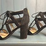 Circus by Sam Edelman  Strappy Heels Womens Size 6.5M Black Suede Slip On Comfort Photo 7