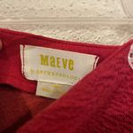 Anthropologie  Maeve Skirt Women's Size Large Red Knit Mini Wrap Classic Photo 2