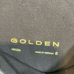 Aritzia  Black Leggings with Gold Detail Photo 3