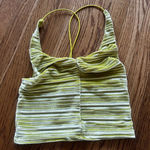 Urban Outfitters  Yellow cropped halter top Photo 0