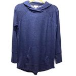 LuLaRoe Amber lightweight hoodie. Navy/black marl. Size Medium Photo 4