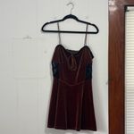 Urban Outfitters  Faith Velvet Slip‎ Dress in Chocolate Size Large Photo 1