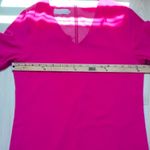 Belongsci| Magenta pink lined dress with ruffled 3/4 sleeve Size M Photo 7