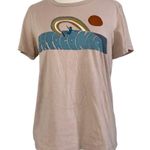 Patagonia  Rainbow Surf Rail Organic Cotton Tee Shirt Top Shroom Taupe Size S Photo 1