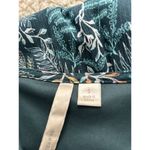 LC Lauren Conrad Dress Sleeveless Tie Neck Tiered Skirt Forest Green Floral Sz S Photo 5