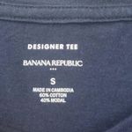 Banana Republic  Ruffle Hem Short Sleeve Designer Tee Size Small Photo 6