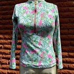 Lilly Pulitzer Nayte rashguard swim top green Just wing It women's 00/ XXS Photo 0