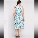 Lane Bryant Surplice V-Neck Smocked-Waist Jersey Midi Dress Plus Size 26 / 28 Photo 4