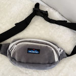 KAVU  Unisex Fanny Pack Hiking Outdoors Nature Corduroy Fabric Double Pouch Gray Photo 0