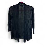Eileen Fisher Black Crinkled Open Cardigan XS β Dramatic & Iconic Photo 1
