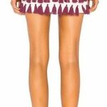 Tularosa  Millie ivory embroidered mini skirt with tassels XS Photo 1