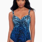 MiracleSuit NWT Miracle Suit ‘Peregrina’ ‘Boa Blues’ Blue Printed One-Piece Swimsuit Photo 0
