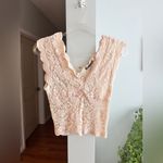 ZARA  Cream Lace Crop Top Photo 1