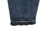 Ashley Mason  Blue Medium Wash Frayed Hem Stretch Casual Bootcut Jeans Size 7/28 Photo 5