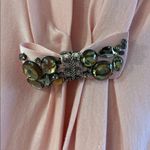 Escada Blush Pink Silk & Cashmere Blend Cardigan with Removable Broach Bow Photo 2