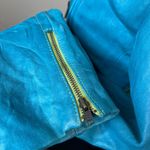 Tracy Reese  Turquoise Moto Leather Biker Jacket SZ 0 Y2K Country Western Texas Photo 7