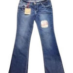 Amethyst Jeans Amethyst‎ Jeans Women's Size 13 Flare Embroidered Bootcut Blue Denim Photo 0