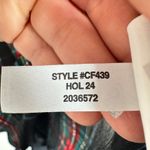 J.Crew XS Plaid Print Sheer Ruffle Mock Neck Long Sleeve Top Blouse Holiday NWT Photo 5