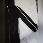 Michael Kors Black Trence Coat with Gold Accents Photo 10