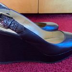 CHAPS Dark Brown Wedges Photo 5