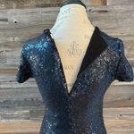 Bailey 44 Edie Sequin Navy Blue Short Sleeve crew Neck Top Size Small Photo 4
