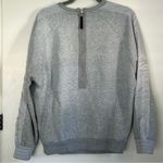 Adidas  Tropical Trefoil Heathered Grey Crewneck Sweatshirt Floral Logo Rare S Photo 1