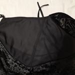 Tobi Black Y2k Style Velvet Tank Top - Large Photo 4