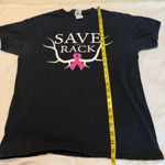 Gildan Save the Rack Breast Cancer Awareness T Shirt Women’s Size Medium Cotton Photo 6