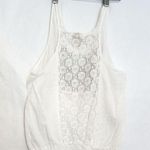Mossimo Supply Co Boho Embroidered Peasant Tank Top Lace Back Size XL Photo 2