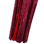 Dress the Population Red Sequin Halter Maxi XS New Photo 2