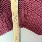 Free People My Only Sunshine Cowl Neck Sweater Chunky Knit Maroon Size S Photo 8