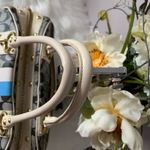 Coach  RARE Heritage Large  Domed
Satchel Denim Signature Leather Bag Photo 3