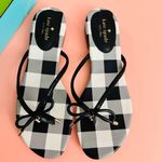 Kate Spade Black and White Checkered Women's Sandals Photo 0