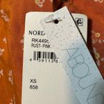 Abound  Moxie Floral Rust Pink High Waisted Pull On Shorts Size XS Photo 6