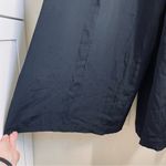 Vintage Parallel Wide Leg Button Front Long Sleeve Black Jumpsuit size 4 Photo 8