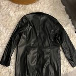 Amazon Black Leather Blazer Jacket Photo 2