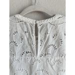 Loft Dress Women’s Size XS White Eyelet Lined Swing Cotton Long Sleeve Boho NEW Photo 11