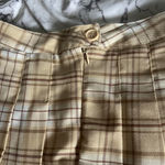 Forever 21  khaki plaid pleated mini skirt  Photo 4