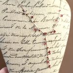 Cookie Lee Red Heart Vine Necklace With Matching Earrings Set Photo 1