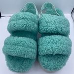 UGG platform sheepskin double strap sandals women Size 11 “Oh Fluffita” Photo 8