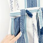 Saylor  Boho‎ Coastal Mazzy Tassel Woven Embroidered Sleeveless Romper Size S Photo 5