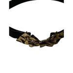 VTG Mimi Di N Bow Belt 1986 Gold Interlocking Front Clasp Statement Belt Buckle Black Photo 9