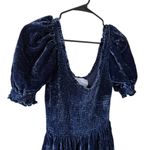 Hill House Louisa Nap Dress Blue Velvet Size XS Photo 3